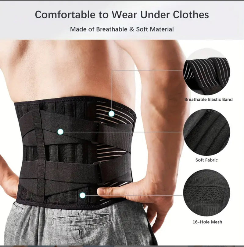 Breathable Lower Back Support Belt Waist Support Belt With Adjustable Straps