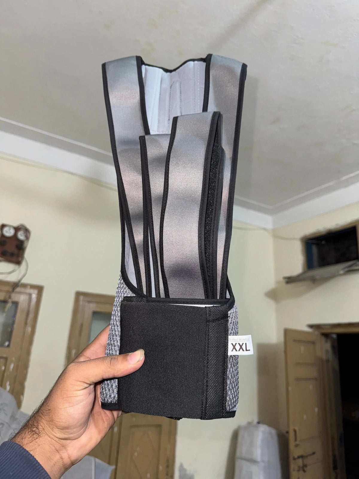 Imported Adjustable Back Support Posture Belt with fiber rads Allow to Open Parcel Comfort Living