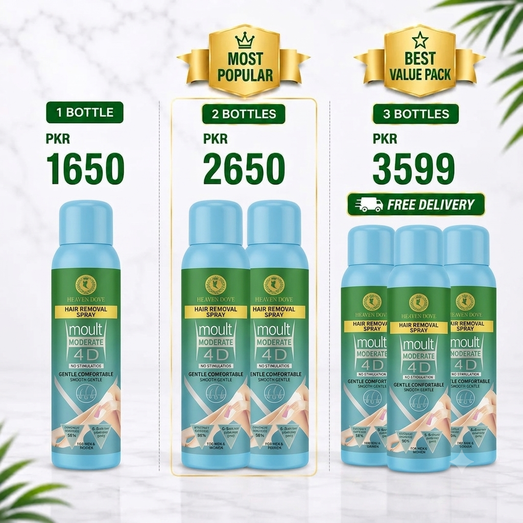 Imported Dove 4D Hair Removal Spray – Painless Formula For Men & Women