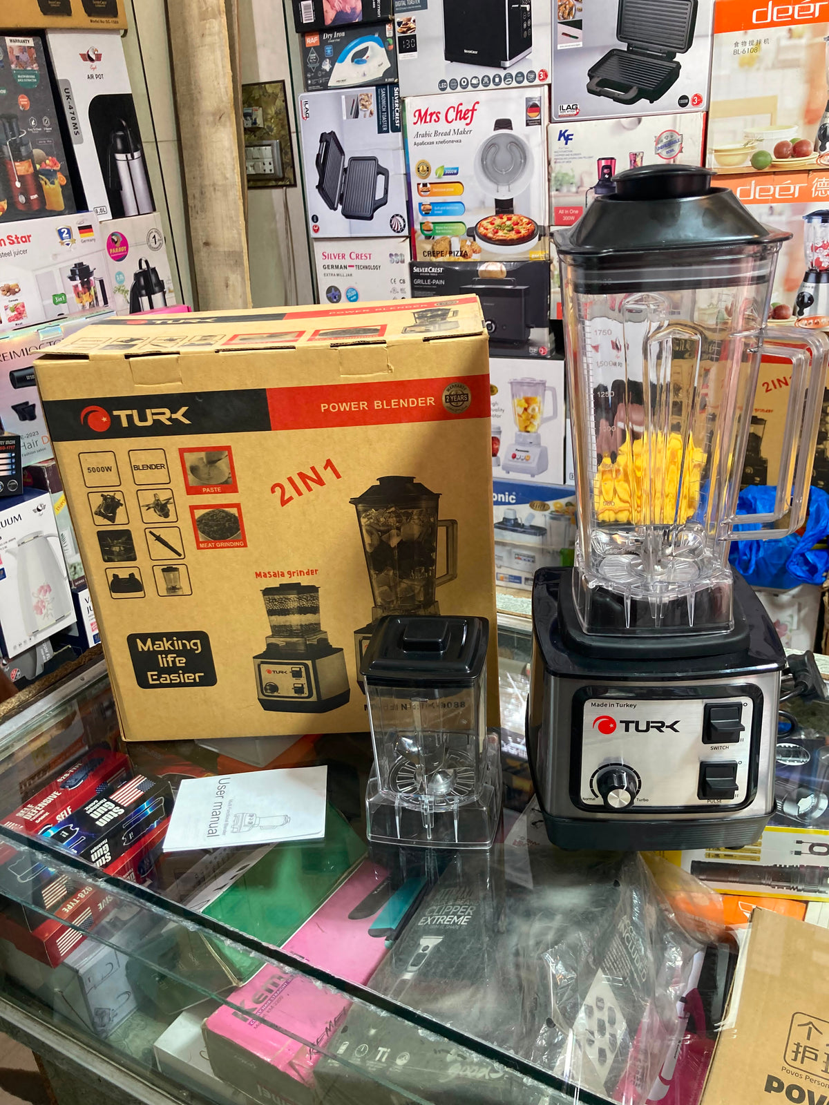 Turk 2-in-1 Power Blender – Heavy Duty Blender & Masala Grinder with Turbo Speed Control and Pulse Function