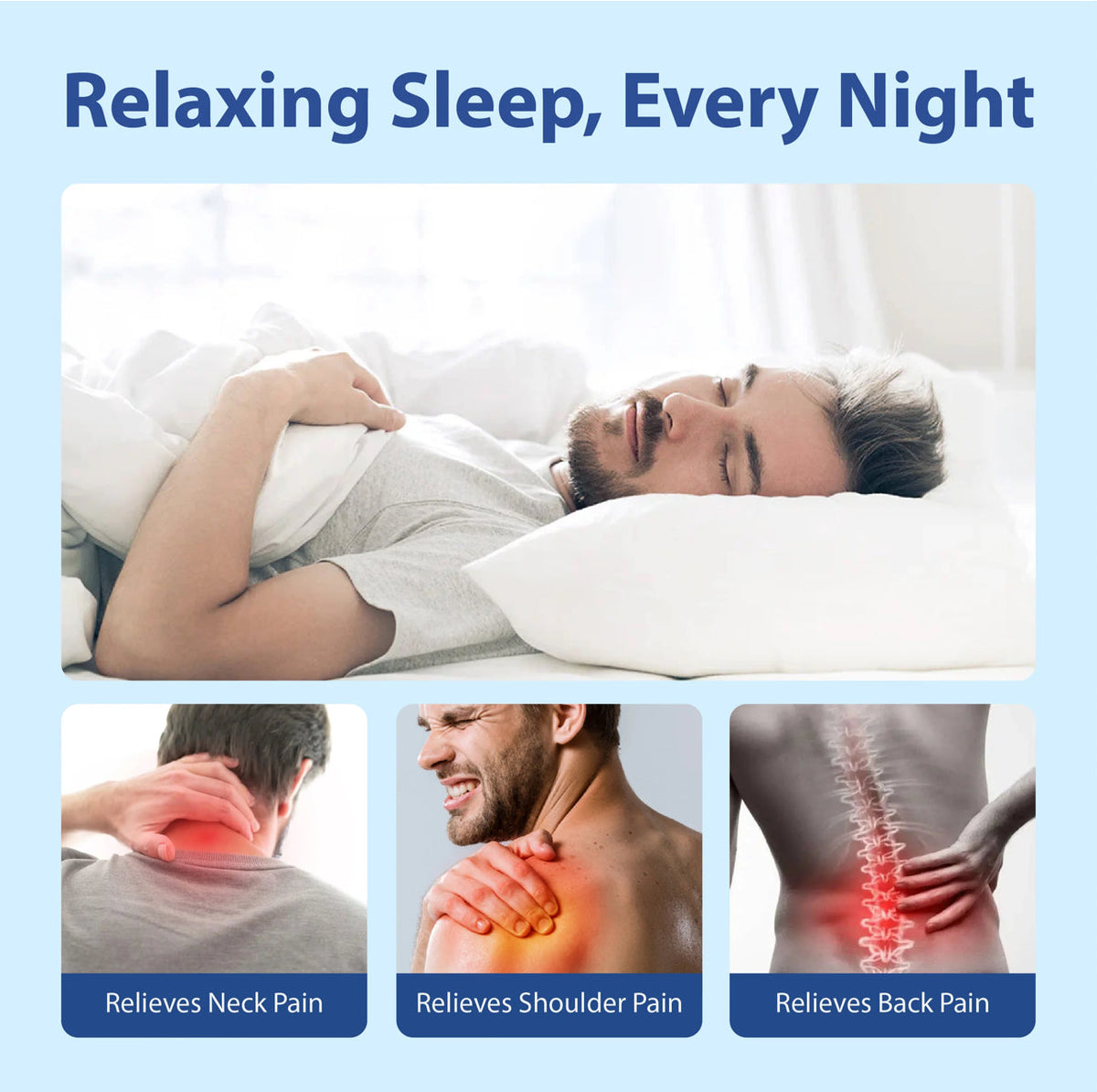 Soft Medicated Pillow – Filled with Korean Hollow Fibers for Comfort and Support
