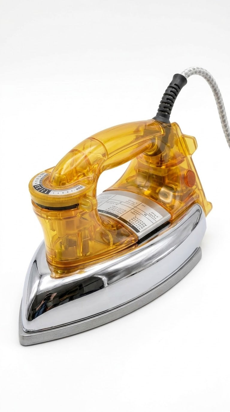 National Smart Automatic Dry Iron – 400W Low Power, Solar Compatible, Non-Stick Sole Plate
