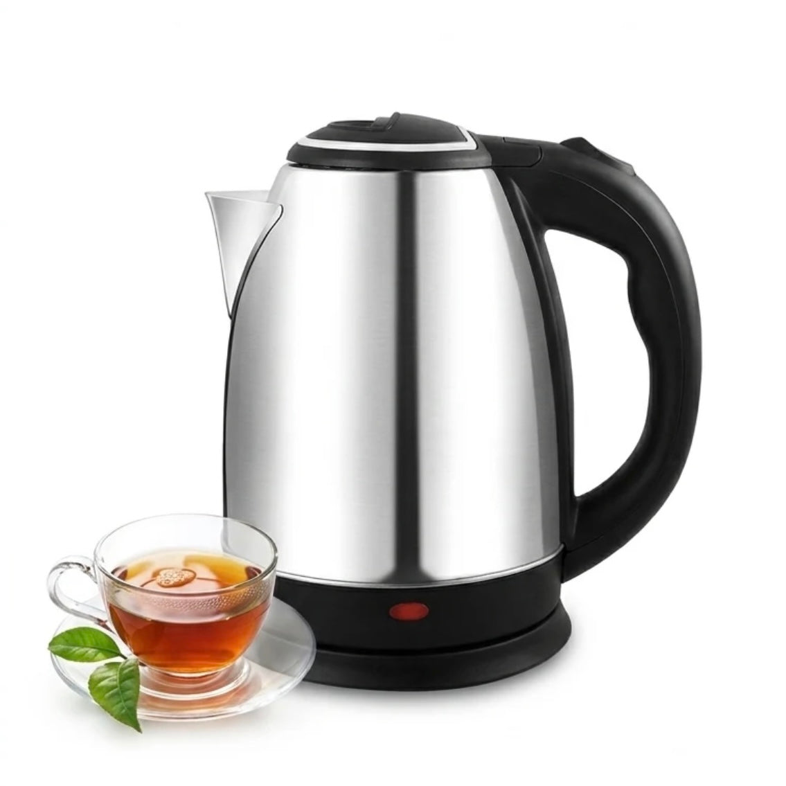 National KT-200 Electric Kettle 2.0L 1500W Stainless Steel with Overheat Protection & 1-Year Warranty