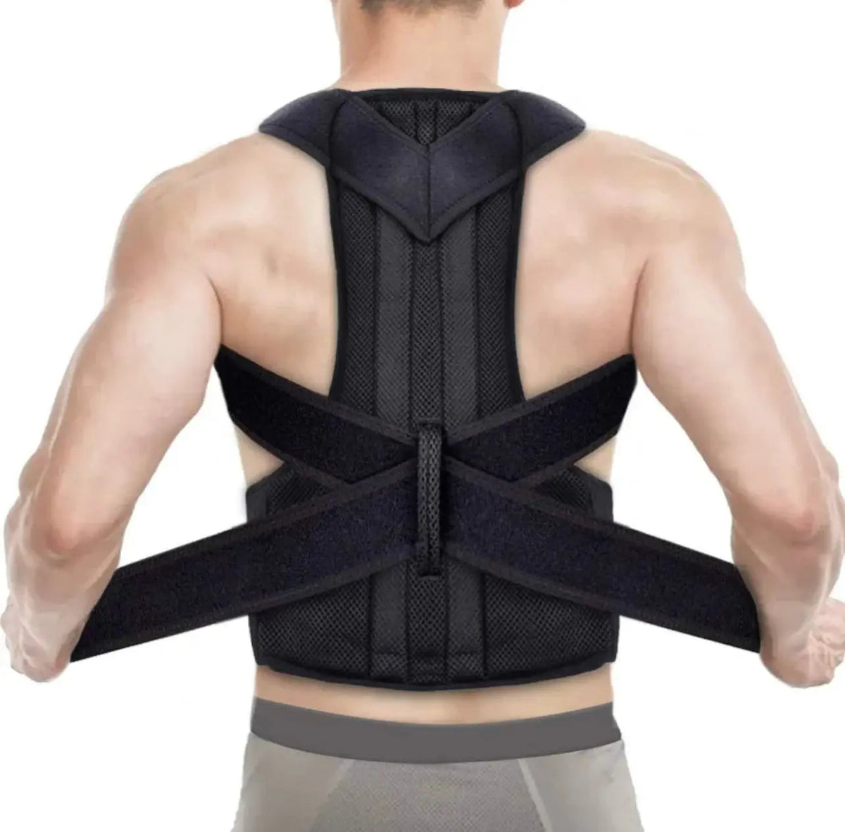 Imported Adjustable Back Support Posture Belt with fiber rads Allow to Open Parcel Comfort Living